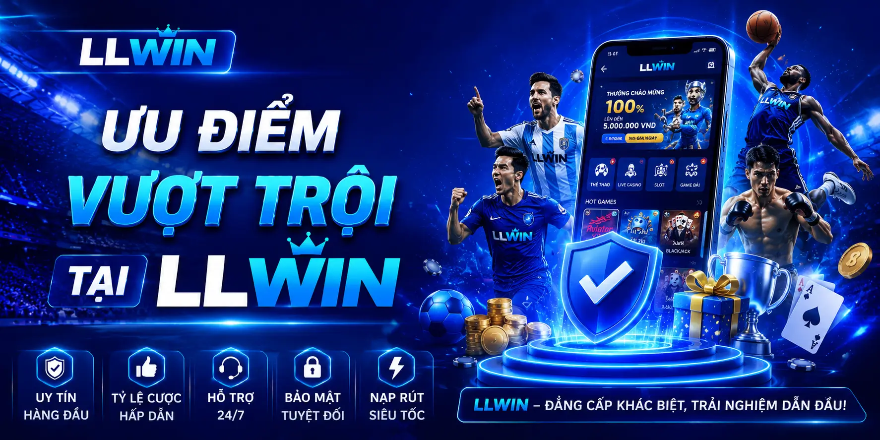 Ưu điểm vượt trội tại LLWIN